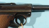 WW2 MAUSER LUGER CODE 42 SEMI-AUTO 9MM PISTOL DATED 1939 W/BRING BACK TAG. - 9 of 20