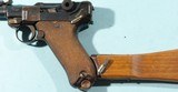 WW1 IMPERIAL GERMAN ARMY DWM 1917 DATE 9MM ARTILLERY LUGER PISTOL W/ORIG. HOLSTER. - 3 of 7