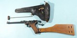 WW1 IMPERIAL GERMAN ARMY DWM 1917 DATE 9MM ARTILLERY LUGER PISTOL W/ORIG. HOLSTER. - 2 of 7