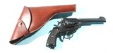 WW1 &WW2 BRITISH WEBLEY MARK VI .455 to .45ACP CONVERSION 6” REVOLVER WITH HOLSTER. - 1 of 8