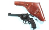 WW1 &WW2 BRITISH WEBLEY MARK VI .455 to .45ACP CONVERSION 6” REVOLVER WITH HOLSTER. - 2 of 8