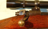 PRE-64 WINCHESTER MODEL 70 BOLT ACTION .30-06 CAL. RIFLE WITH WEAVER K4 SCOPE CIRCA 1952. - 10 of 11