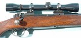 PRE-64 WINCHESTER MODEL 70 BOLT ACTION .30-06 CAL. RIFLE WITH WEAVER K4 SCOPE CIRCA 1952. - 3 of 11