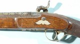 FINE OTTOMAN TURKISH ORNATELY SILVER INLAID PERCUSSION KNEE BLUNDERBUSS CA. 1850. - 4 of 8