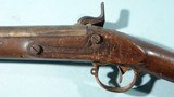 CIVIL WAR CONFEDERATE ARSENAL ALTERED & NAME INSCRIBED SPRINGFIELD MODEL 1842 PERCUSSION .69 CAL. MUSKETOON. - 11 of 13