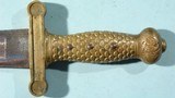 AMES U.S. MODEL 1833 FOOT ARTILLERY SWORD DATED 1841 W/ SCABBARD & RARE 1ST TYPE BUFF BELT AND “US” BUCKLE. - 13 of 13