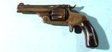 FRONTIER ERA SMITH & WESSON MODEL 2 SECOND ISSUE .38 S&W CAL. SINGLE ACTION SPUR TRIGGER POCKET REVOLVER CA. 1880’S. - 1 of 4