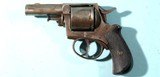 BELGIAN “BRITISH BULL DOG” .44 CF WEBLEY CAL. D.A. POCKET REVOLVER CA. 1880’S. - 2 of 4