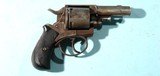 BELGIAN “BRITISH BULL DOG” .44 CF WEBLEY CAL. D.A. POCKET REVOLVER CA. 1880’S. - 1 of 4