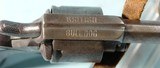 BELGIAN “BRITISH BULL DOG” .44 CF WEBLEY CAL. D.A. POCKET REVOLVER CA. 1880’S. - 3 of 4
