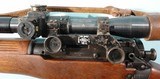 WW2 ENFIELD NO. 4 MK.1 (T) .303 BRITISH SNIPER RIFLE DATED 1941 W/ NO. 32 MK 1 SCOPE DATED 1941 AND MATCHING SCOPE CASE. - 4 of 14