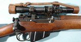WW2 ENFIELD NO. 4 MK.1 (T) .303 BRITISH SNIPER RIFLE DATED 1941 W/ NO. 32 MK 1 SCOPE DATED 1941 AND MATCHING SCOPE CASE. - 3 of 14