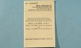 PAMPHLET FOR .30 M1 RIFLE, .30 M1C (SNIPER) RIFLE, AND .30 M1D (SNIPER). - 1 of 4
