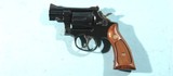 1970 SMITH & WESSON MODEL 15-3 OR 15 3 BLUE .38 SPECIAL SNUBNOSE 2" REVOLVER. - 2 of 5