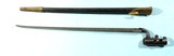 CIVIL WAR ENFIELD PATTERN 1853 RIFLE-MUSKET SOCKET BAYONET W/SCABBARD. - 1 of 5