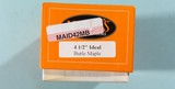 MARBLE’S IDEAL 4 1/2” BURL MAPLE HUNTING KNIFE W/SHEATH IN ORIG. BOX CA. 1990’S. - 4 of 4