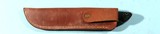 BARK RIVER WHITETAIL SERIES 4” BLACK MICARTA USA MADE SKINNING KNIFE W/LEATHER SHEATH NEW IN BOX CA. 1990’S. - 4 of 5