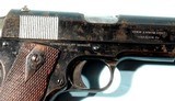 RARE WW1 WWI EARLY COLT 1911 CANADIAN CONTRACT .45ACP PISTOL WITH AUDLEY HOLSTER, CIRCA 1914. - 3 of 7