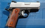 SPRINGFIELD ARMORY EMP 1911-A1 STYLE LW COMPACT BI-TONE 9MM PISTOL IN CASE WITH NIGHT SIGHTS. - 2 of 7