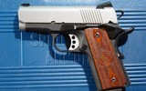 SPRINGFIELD ARMORY EMP 1911-A1 STYLE LW COMPACT BI-TONE 9MM PISTOL IN CASE WITH NIGHT SIGHTS. - 3 of 7