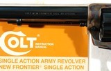 1970 COLT NEW FRONTIER 2ND GENERATION SINGLE ACTION ARMY 44 SPECIAL CAL. 7 1/2” BLUE & CASE HARDENED REVOLVER CA. 1970 IN ORIG. BOX. - 3 of 10