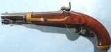 EXCELLENT H. ASTON U.S. MODEL 1842 PERCUSSION PISTOL W/ MASSACHUSETTS STATE MILITIA STAMP. - 2 of 8