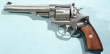 1988 RUGER GP100 OR GP-100 .357 MAGNUM 6" STAINLESS D.A. REVOLVER. - 2 of 6