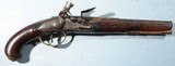 REVOLUTIONARY WAR ERA FRENCH FLINTLOCK HOLSTER PISTOL SIGNED LA CAILLE CA. 1770’S. - 1 of 9