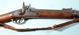 CIVIL WAR ENFIELD STYLE SPANISH CONTRACT MODEL 1857 OR P1857 PERC. THREE BAND RIFLE MUSKET, DATED 1864. - 2 of 9