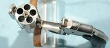 NEAR MINT IN ORIG. BOX ANTIQUE 2ND MODEL SMITH & WESSON NEW DEPARTURE SAFETY HAMMERLESS "LEMON-SQUEEZER" NICKEL .38S&W REVOLVER. - 8 of 10