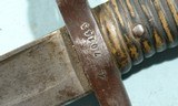FRENCH MODEL 1866 OR M1866 CHASSEPOT RIFLE SABER BAYONET & SCABBARD. - 6 of 7