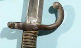 FRENCH MODEL 1866 OR M1866 CHASSEPOT RIFLE SABER BAYONET & SCABBARD. - 3 of 7