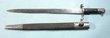 EXCELLENT BRITISH WILKINSON MADE P1887 OR 1887 MK III SABER / SWORD BAYONET & SCAB. FOR THE MARTINI HENRY RIFLE, DATED 1889. - 1 of 5