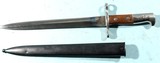 SWISS MODEL 1918 BAYONET & SCABBARD FOR SCHMIDT RUBIN K11 (1911) OR K31 RIFLE. - 4 of 4