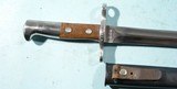 SWISS MODEL 1918 BAYONET & SCABBARD FOR SCHMIDT RUBIN K11 (1911) OR K31 RIFLE. - 2 of 4
