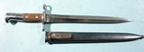SWISS MODEL 1918 BAYONET & SCABBARD FOR SCHMIDT RUBIN K11 (1911) OR K31 RIFLE. - 1 of 4