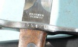 SWISS MODEL 1918 BAYONET & SCABBARD FOR SCHMIDT RUBIN K11 (1911) OR K31 RIFLE. - 3 of 4
