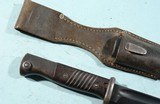 1939 EXTRA NICE MAUSER K98K RIFLE BAYONET, SCABBARD & FROG BY HELLER. - 2 of 6