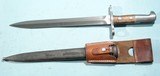 SWISS MODEL 1918 BAYONET & SCABBARD FOR SCHMIDT RUBIN K11 (1911) OR K31 RIFLE. - 1 of 5