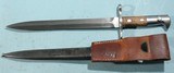SWISS MODEL 1918 BAYONET & SCABBARD FOR SCHMIDT RUBIN K11 (1911) OR K31 RIFLE. - 2 of 5