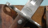SWISS MODEL 1889/11 BAYONET & SCABBARD FOR SCHMIDT RUBIN 1889, K11 (1911) OR K31 RIFLE. - 3 of 4