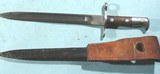SWISS MODEL 1889/11 BAYONET & SCABBARD FOR SCHMIDT RUBIN 1889, K11 (1911) OR K31 RIFLE. - 2 of 4