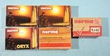 FIVE BOXES (100 RNDS, 20 PER BOX) FACTORY NORMA 9.3X62 MAUSER AMMO OR AMMUNITION. - 2 of 4
