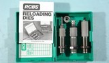 RCBS RELOADING DIES .43 SPANISH 3 DIE SET NO. 56530 WITH SHELL HOLDER. - 1 of 2