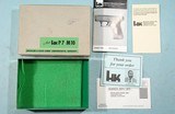 ORIGINAL EMPTY BOX & MANUAL HECKLER & KOCH HK P7M10 OR P7 M10 SQUEEZECOCKER PISTOL, CIRCA 1990'S. - 1 of 4