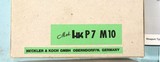 ORIGINAL EMPTY BOX & MANUAL HECKLER & KOCH HK P7M10 OR P7 M10 SQUEEZECOCKER PISTOL, CIRCA 1990'S. - 2 of 4