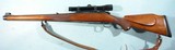 PRE-64 WINCHESTER MODEL 70 FEATHERWEIGHT .308 WIN MANNLICHER STYLE CUSTOM RIFLE WITH SCOPE, CIRCA 1961. - 2 of 14