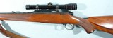 PRE-64 WINCHESTER MODEL 70 FEATHERWEIGHT .308 WIN MANNLICHER STYLE CUSTOM RIFLE WITH SCOPE, CIRCA 1961. - 4 of 14