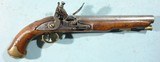SCARCE AND FINE BRITISH GEORGE III EAST INDIA COMPANY FLINTLOCK LIGHT DRAGOON PISTOL BY DAVIDSON DATED 1802. - 1 of 12