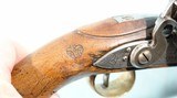 SCARCE AND FINE BRITISH GEORGE III EAST INDIA COMPANY FLINTLOCK LIGHT DRAGOON PISTOL BY DAVIDSON DATED 1802. - 12 of 12